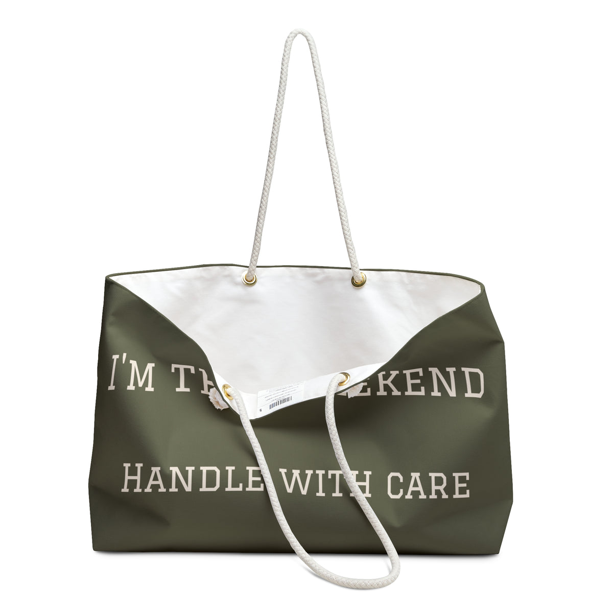 I'm The Weekend — Olive Weekender Bag