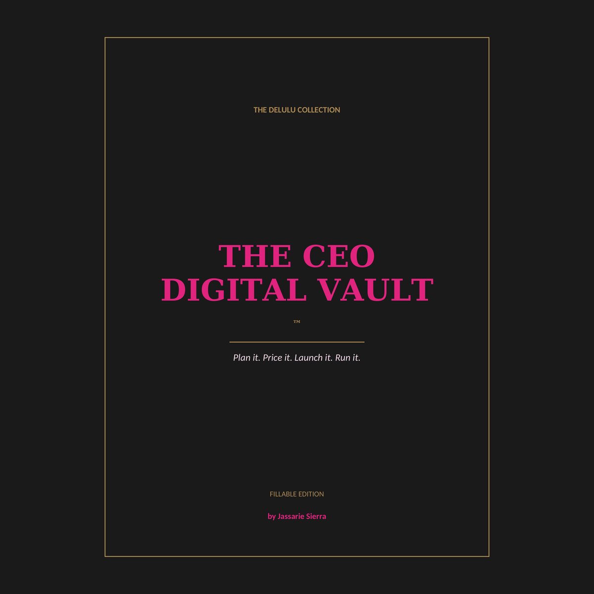 The CEO Digital Vault — 170-Page Business Planner